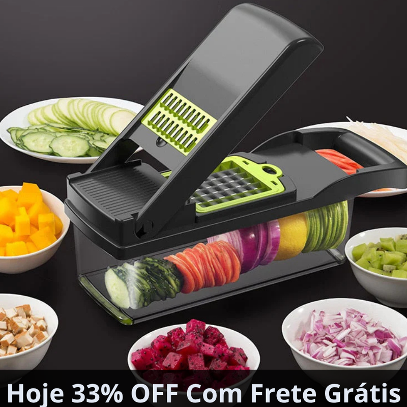 Cortador Multifuncional de 16 Peças - Frete Grátis